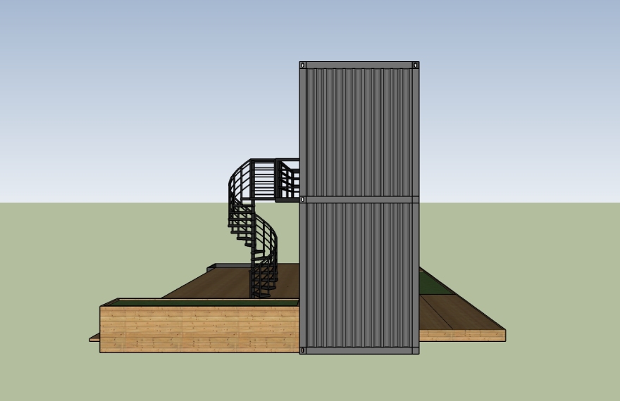vintage shipping container restaurant for sale